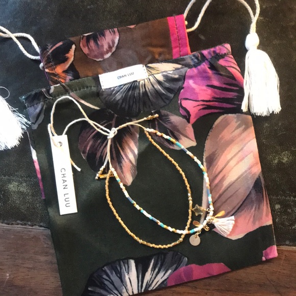 Chan Luu Doubled Stranded Beaded Slider Bracelet - Picture 1 of 2